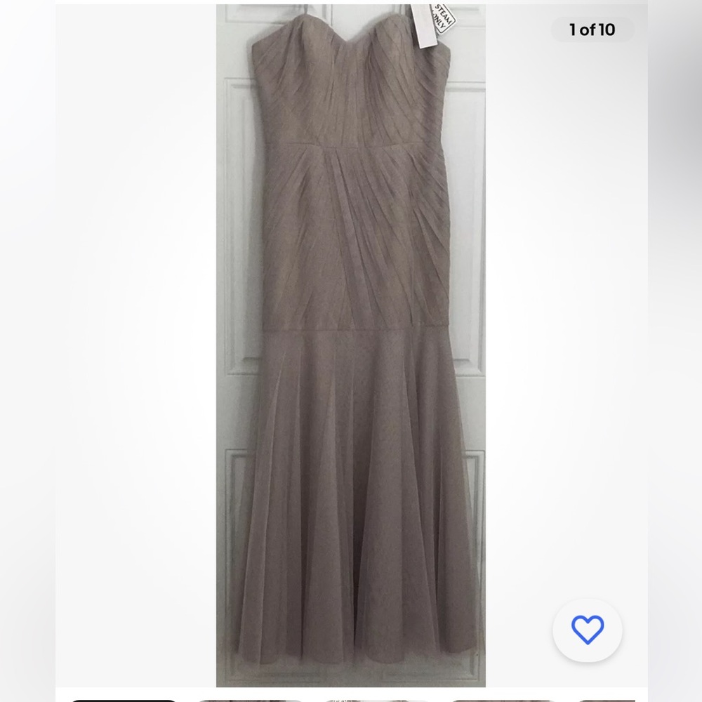 NWT: Anthropology Wtoo:  Womens Latte Mocha Formal Gown Dress sz12 Tool